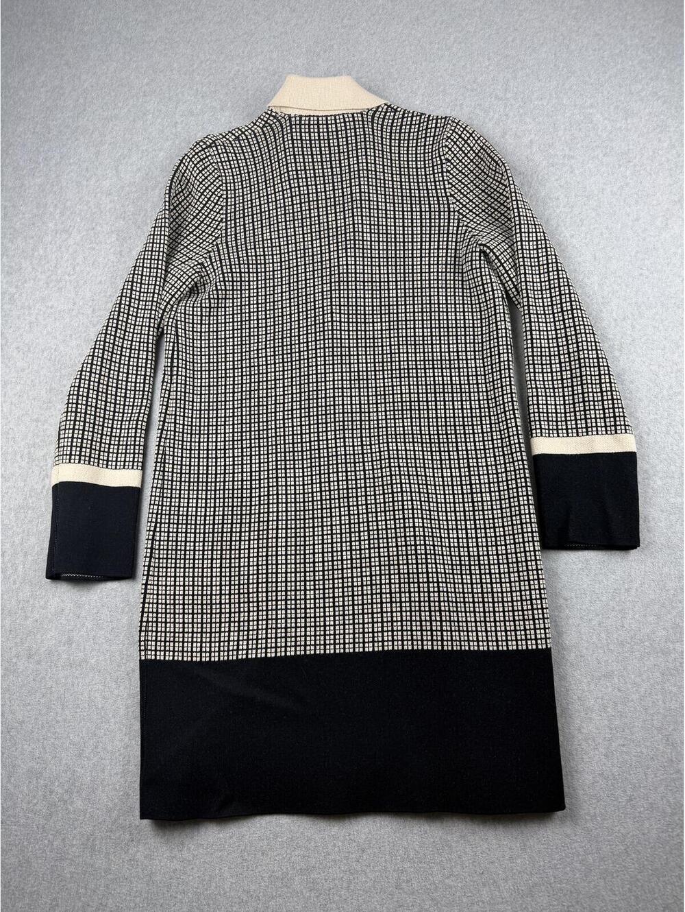 Ann Taylor checkered Duster cardigan size M - Picture 2 of 5